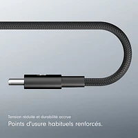 Câble tissé USB-C à USB-C de 1,5 m (4,9 pi) de Beats By Dr. Dre (MDGE4LL/A) - Bleu métal