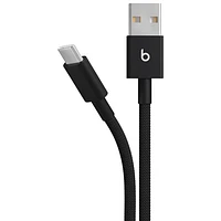 Beats By Dr. Dre 1.5m (4.9 ft.) USB-A to USB-C Woven Cable (MDGG4LL/A) - Bolt Black
