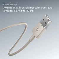 Câble tissé USB-A à USB-C de 1,5 m (4,9 pi) de Beats By Dr. Dre (MDGJ4LL/A) - Gemme éclair