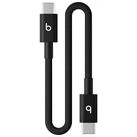 Beats By Dr. Dre 0.2m (0.65 ft.) USB-C to USB-C Woven Cable (MEQ94LL/A) - Bolt Black