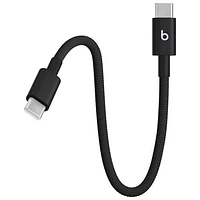 Beats By Dr. Dre 0.2m (0.65 ft.) USB-C to USB-C Woven Cable (MEQ94LL/A) - Bolt Black