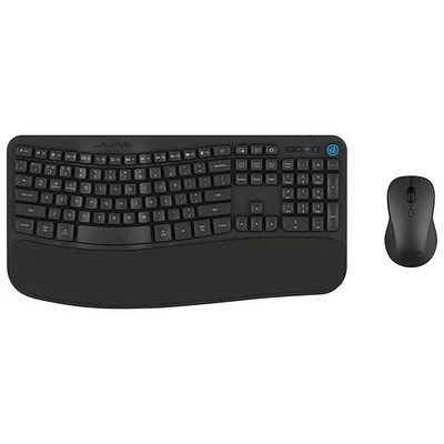 Ensemble avec souris et clavier ergonomiques Bluetooth Flow de JLab - Anglais