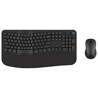 Ensemble avec souris et clavier ergonomiques Bluetooth Flow de JLab - Anglais
