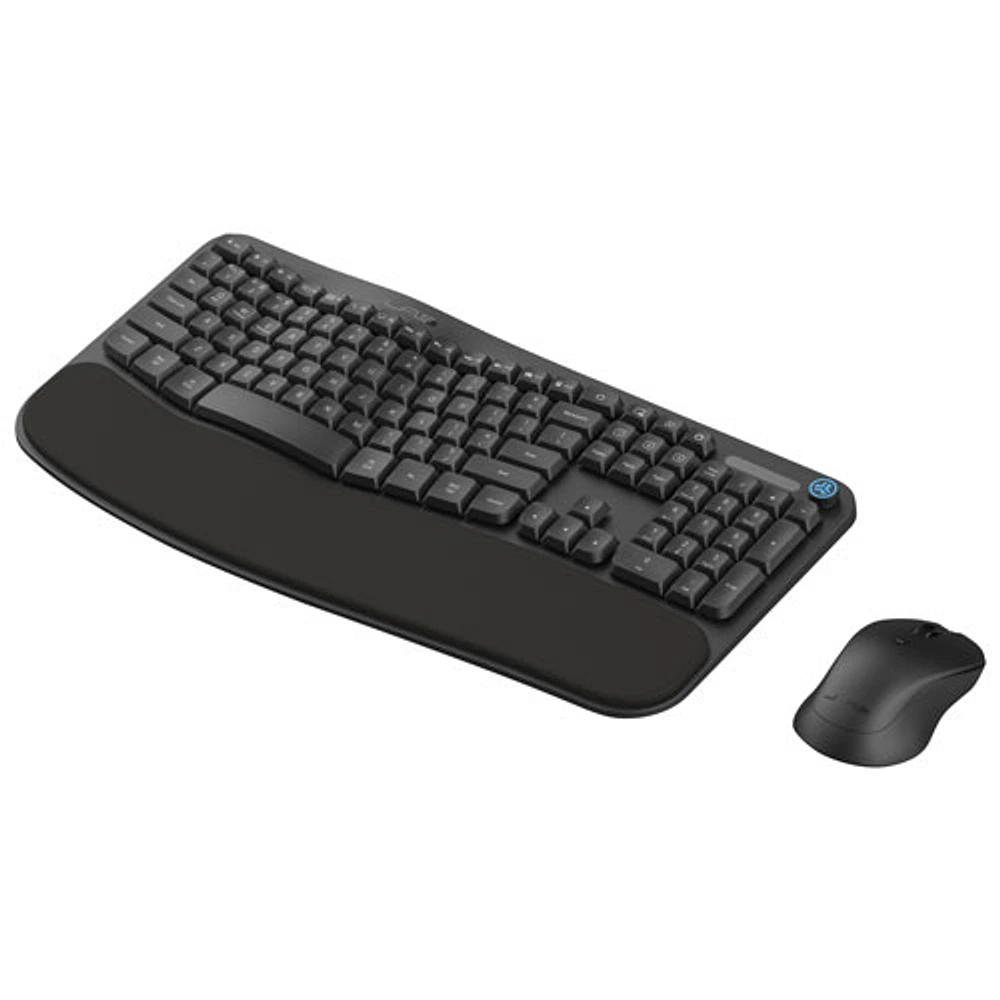 Ensemble avec souris et clavier ergonomiques Bluetooth Flow de JLab - Anglais