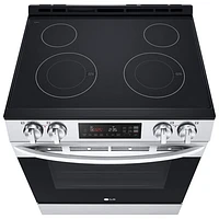 Cuisinière électrique encastrable avec ventilateur à convection et friture à air chaud 6,3 pi³ 30 po de LG (LSEL6332FC) - Inox