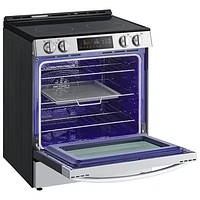 Cuisinière électrique encastrable avec ventilateur à convection et friture à air chaud 6,3 pi³ 30 po de LG (LSEL6332FC) - Inox