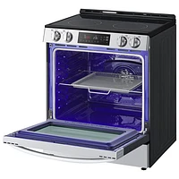 Cuisinière électrique encastrable avec ventilateur à convection et friture à air chaud 6,3 pi³ 30 po de LG (LSEL6332FC) - Inox