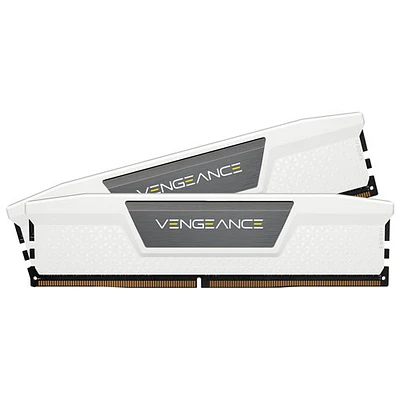 Corsair Vengeance 64GB (2 x 32GB) DDR5 6000MHz Desktop Memory (CMK64GX5M2B6000Z30W) - White