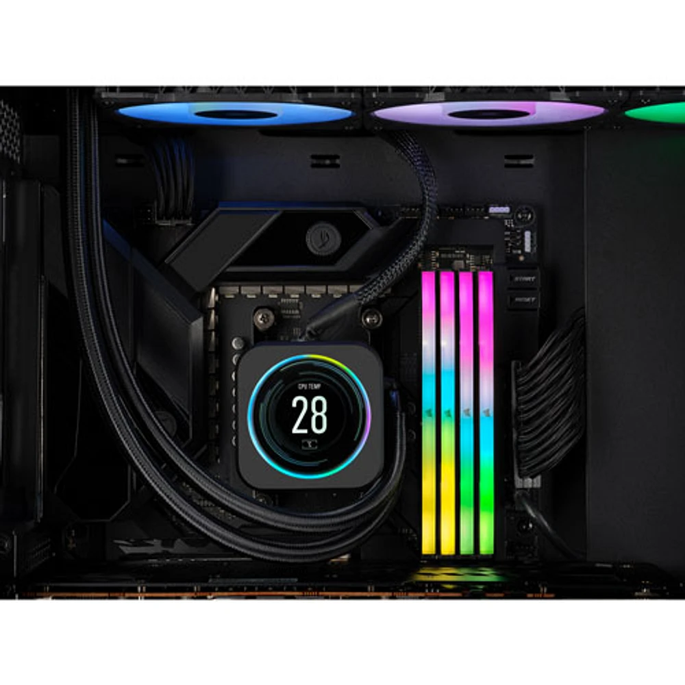 Corsair Vengeance RGB 32GB (2 x 16GB) DDR5 6400MHz Desktop Memory (CMH32GX5M2B6400Z36)