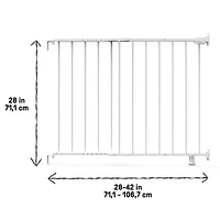 Barrière de sécurité fixe pour bébé/chien Stairway 42W d'Ingenuity - Blanc