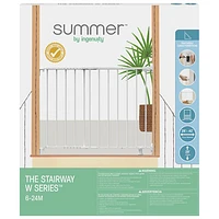 Barrière de sécurité fixe pour bébé/chien Stairway 42W d'Ingenuity - Blanc