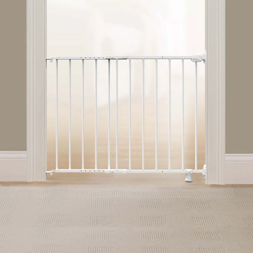 Barrière de sécurité fixe pour bébé/chien Stairway 42W d'Ingenuity - Blanc