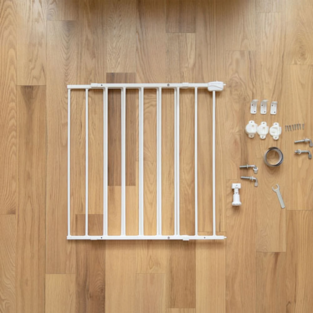 Barrière de sécurité fixe pour bébé/chien Stairway 42W d'Ingenuity - Blanc