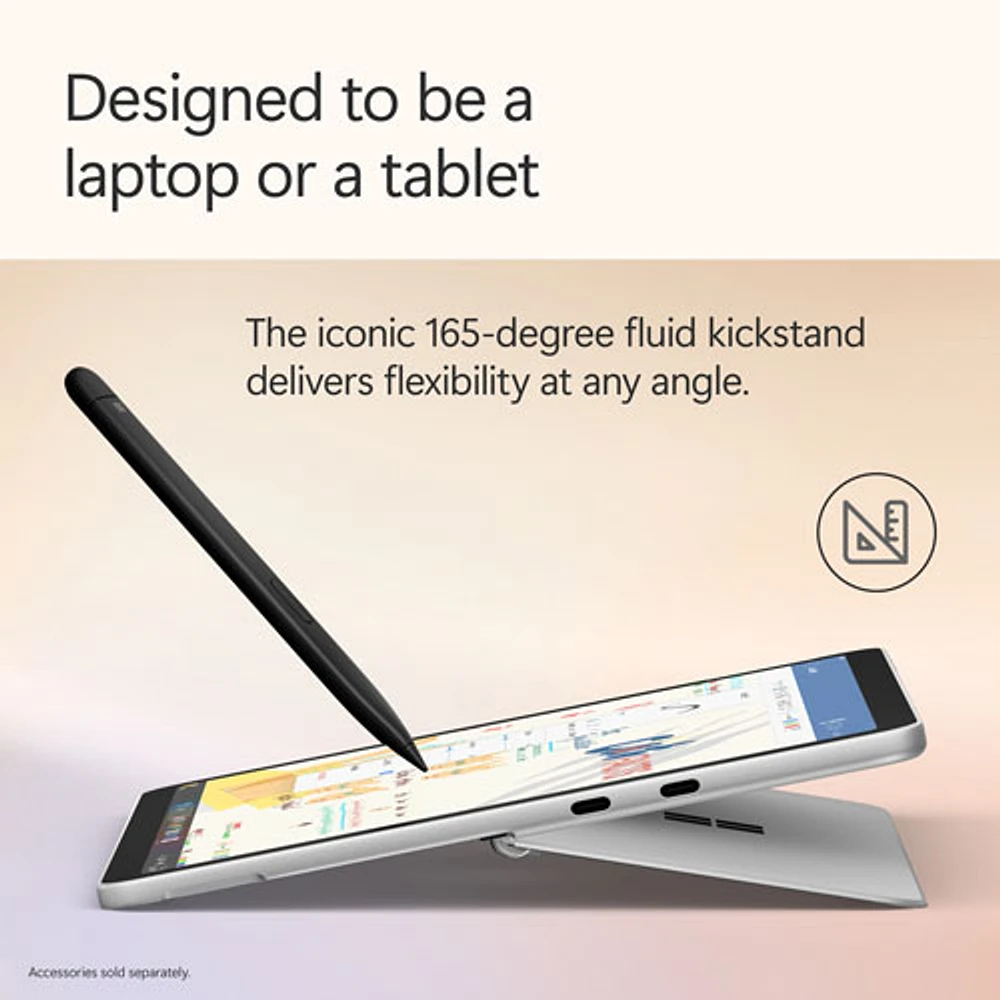 Microsoft Surface Pro (LCD) Copilot+ PC 12" 256GB Tablet with Snapdragon X Plus/16GB RAM (2025) - Platinum - Device Only
