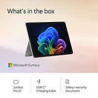 Microsoft Surface Pro (LCD) Copilot+ PC 12" 256GB Tablet with Snapdragon X Plus/16GB RAM (2025) - Platinum - Device Only