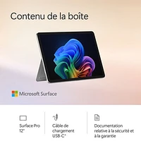 Microsoft Surface Pro (LCD) Copilot+ PC 12" 256GB Tablet with Snapdragon X Plus/16GB RAM (2025) - Platinum - Device Only
