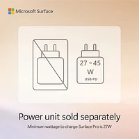 Microsoft Surface Pro (LCD) Copilot+ PC 12" 256GB Tablet with Snapdragon X Plus/16GB RAM (2025) - Platinum - Device Only