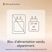 Microsoft Surface Pro (LCD) Copilot+ PC 12" 256GB Tablet with Snapdragon X Plus/16GB RAM (2025) - Platinum - Device Only