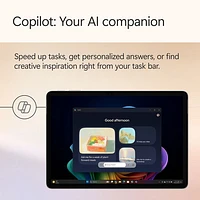 Tablette Surface Pro Copilot+PC (ACL) de 12 po 512 Go de Microsoft avec Snapdragon X Plus/mémoire vive de 16 Go (2025), océan - Appareil seulement