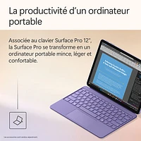 Tablette Surface Pro Copilot+PC (ACL) de 12 po et 512 Go de Microsoft avec Snapdragon X Plus/mémoire vive de 16 Go (2025) - Violet - Appareil seulement