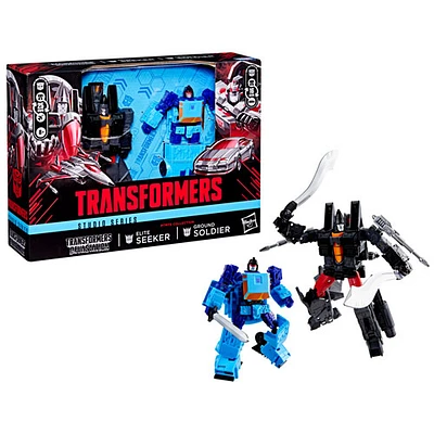 HASBRO Transformers Studio Series Deluxe Class - Ground Soldier & Elite Seeker Action Figures