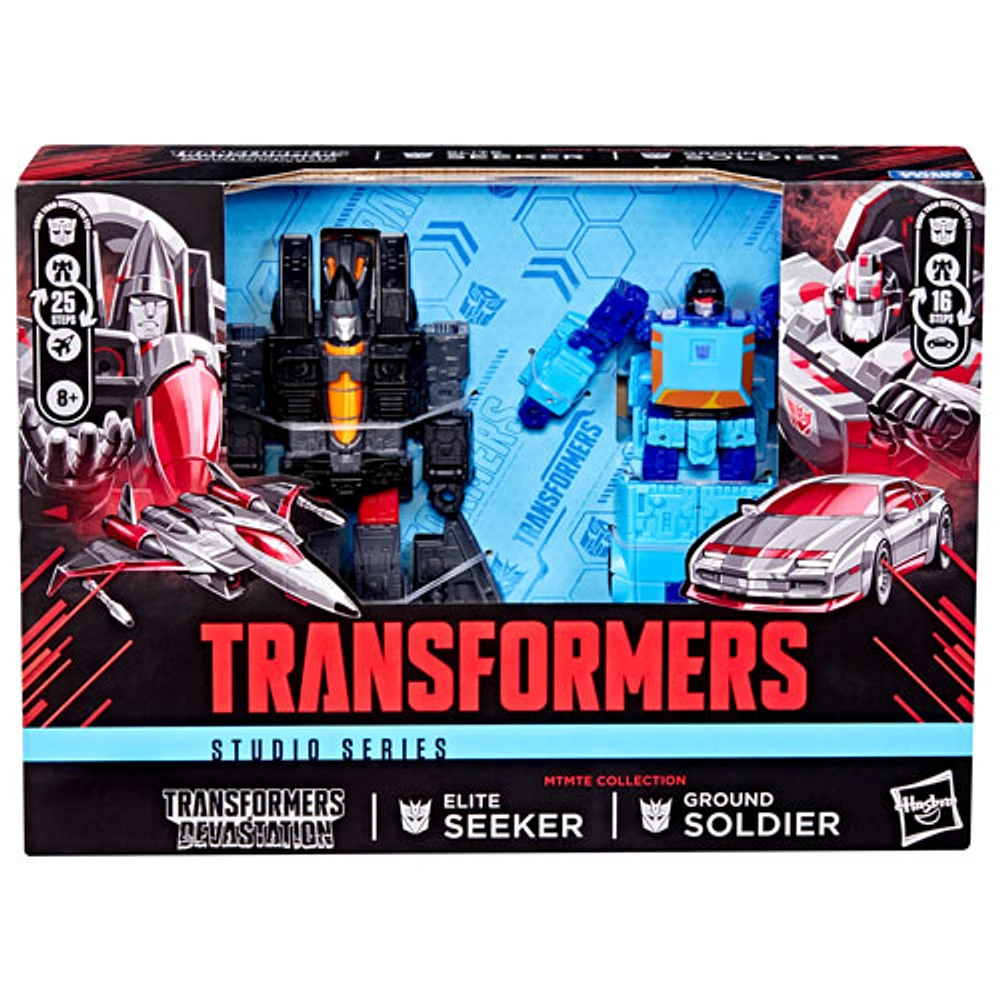 HASBRO Transformers Studio Series Deluxe Class - Ground Soldier & Elite Seeker Action Figures