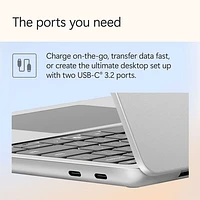 Microsoft Surface Laptop 13" Copilot+ PC Laptop - Platinum (Snapdragon X Plus/16GB RAM/256GB SSD) - EN