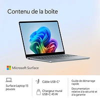 Portable Surface Laptop de 13 po de Microsoft avec Copilot+ PC - Océan (Snapdragon X Plus/RAM 16 Go/SSD 512 Go) - Anglais