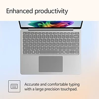 Microsoft Surface Laptop 13" Copilot+ PC Laptop - Platinum (Snapdragon X Plus/16GB RAM/512GB SSD) - EN
