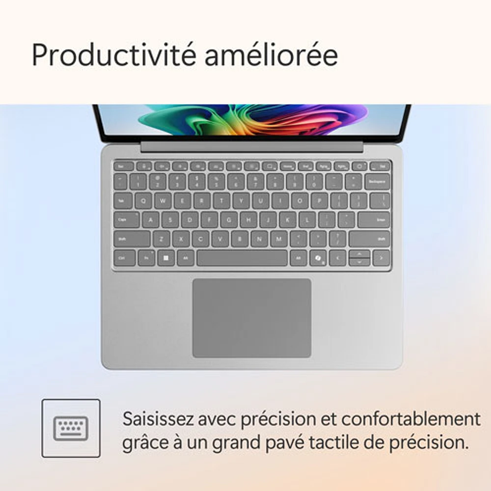Microsoft Surface Laptop 13" Copilot+ PC Laptop - Platinum (Snapdragon X Plus/16GB RAM/512GB SSD) - EN