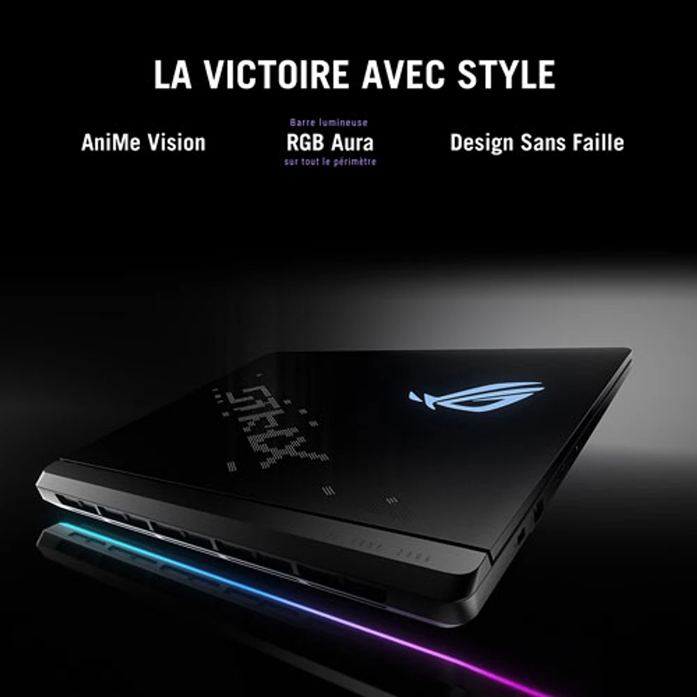 Portable de jeu ROG Strix SCAR de 18 po d'ASUS (Core Ultra 9-275HX d'Intel/RAM 32 Go/SSD 1 To/RTX 5070 Ti)