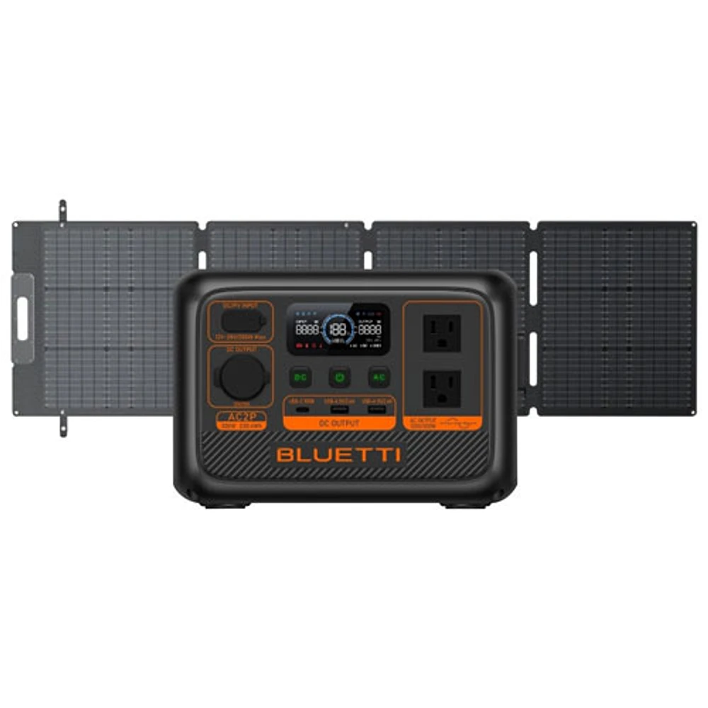 Station d'alimentation portative 230 Wh avec panneau solaire de 200 W de BLUETTI (AC2P-SP200L)