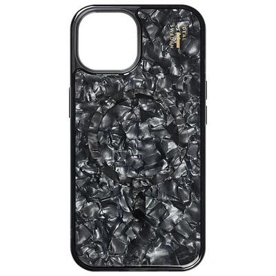 Ideal Of Sweden Silicone Fitted Soft Shell Case with MagSafe for iPhone 16e/15/14/13 - Pearlized Black
