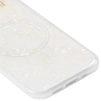 Étui souple ajusté en silicone d'Ideal of Sweden avec MagSafe pour iPhone 16e/15/14/13 - Blanc perle
