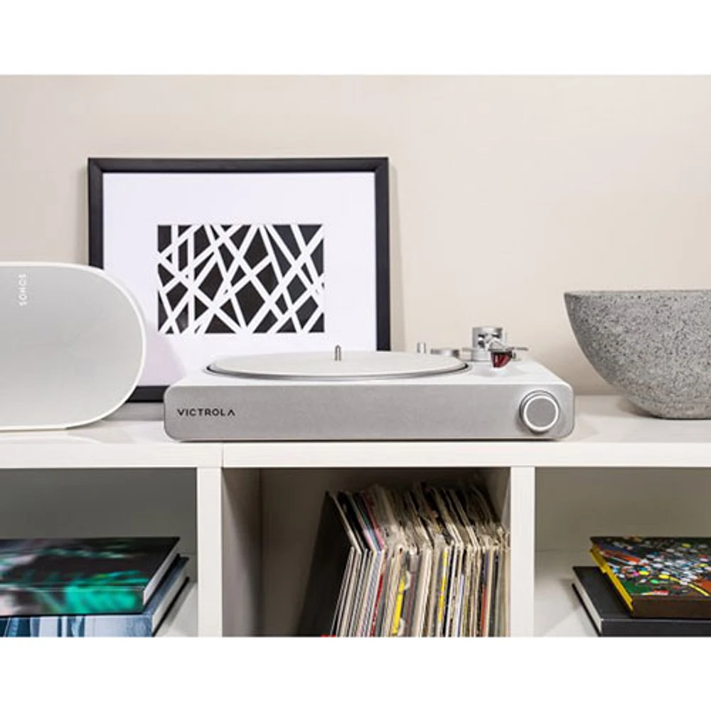 Victrola Stream Pearl VPT-3000-WSL Belt Drive Bluetooth Turntable