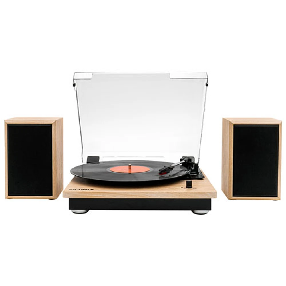 Victrola Montauk VM-135-NAT Belt Drive Bluetooth Turntable - Natural Wood