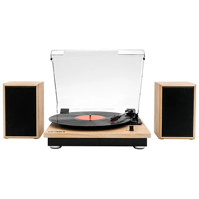 Victrola Montauk VM-135-NAT Belt Drive Bluetooth Turntable - Natural Wood