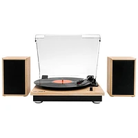 Victrola Montauk VM-135-NAT Belt Drive Bluetooth Turntable - Natural Wood
