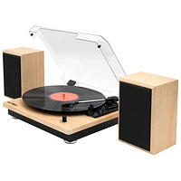 Victrola Montauk VM-135-NAT Belt Drive Bluetooth Turntable - Natural Wood