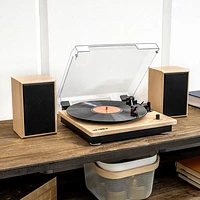Victrola Montauk VM-135-NAT Belt Drive Bluetooth Turntable - Natural Wood