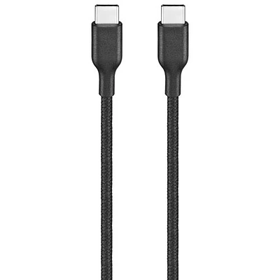 Câble USB-C tissé de 1,2 m (3,9 pi) de Best Buy Essentials (BE-MCA4CCB-C) - Noir - Exclusivité Best Buy
