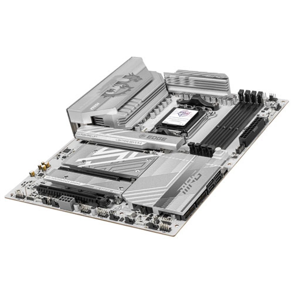 MSI MPG B850 Edge TI WIFI ATX AM5 Motherboard for AMD Ryzen 9000/8000/7000 Series CPUs - White