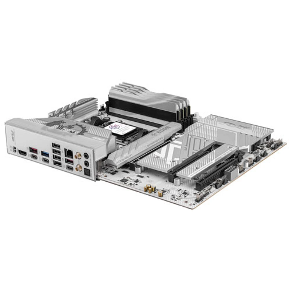 MSI MPG B850 Edge TI WIFI ATX AM5 Motherboard for AMD Ryzen 9000/8000/7000 Series CPUs - White