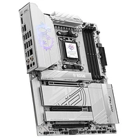 Carte mère MPG X870E EDGE TI WIFI ATX AM5 de MSI pour processeurs Ryzen 9000/8000/7000 d'AMD - Blanc