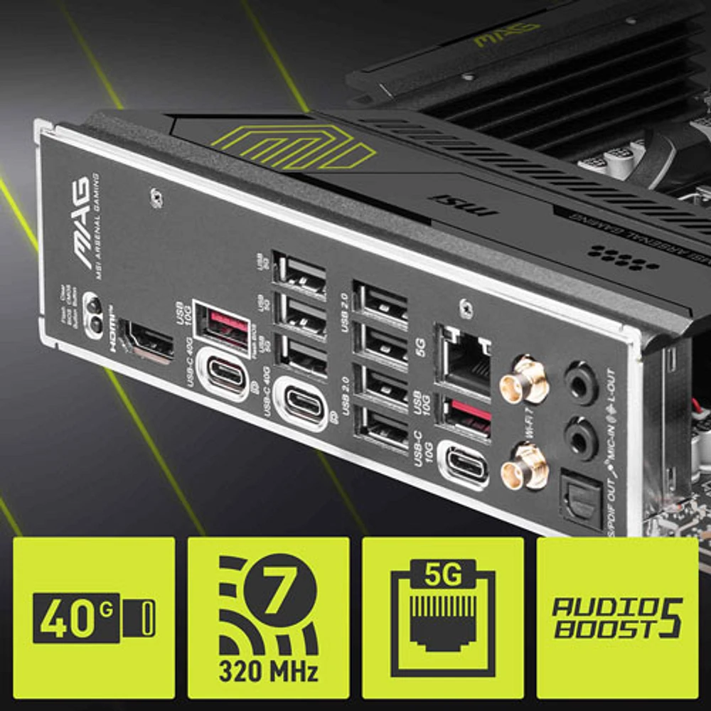 MSI MPG X870 Tomahawk WIFI ATX AM5 Motherboard for AMD Ryzen 9000/8000/7000 Series CPUs