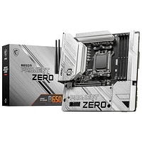 Carte mère B650M Project Zero Micro-ATX AM5 de MSI pour processeurs Ryzen 9000/8000/7000 d'AMD