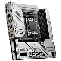 Carte mère B650M Project Zero Micro-ATX AM5 de MSI pour processeurs Ryzen 9000/8000/7000 d'AMD