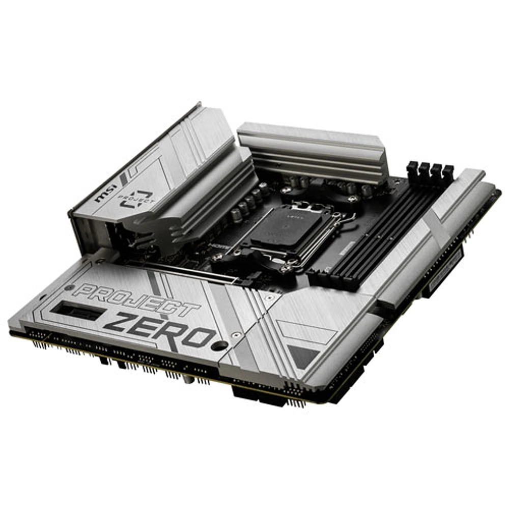 Carte mère B650M Project Zero Micro-ATX AM5 de MSI pour processeurs Ryzen 9000/8000/7000 d'AMD