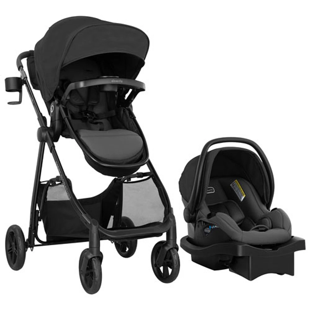 Evenflo Omni Signature Convertible Stroller with LiteMax Infant Car Seat - Porto Black
