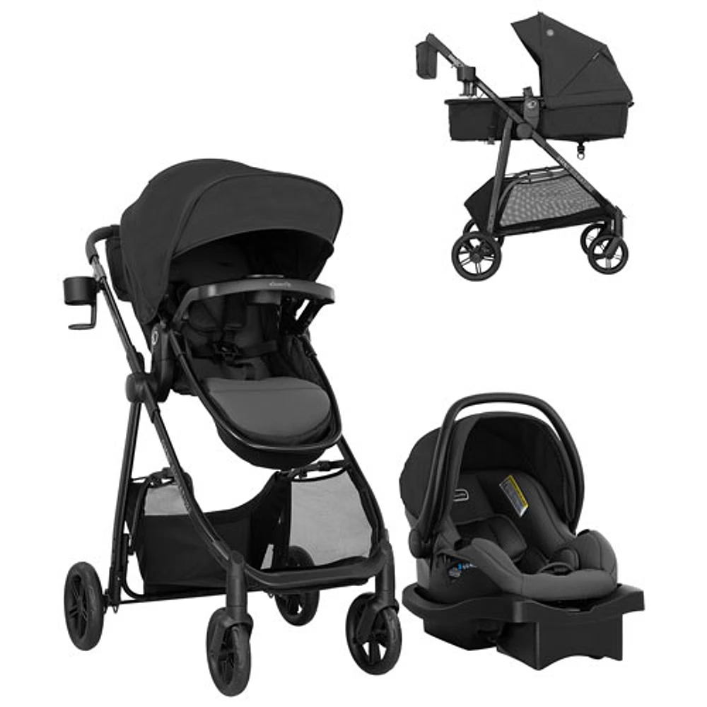 Evenflo Omni Signature Convertible Stroller with LiteMax Infant Car Seat - Porto Black